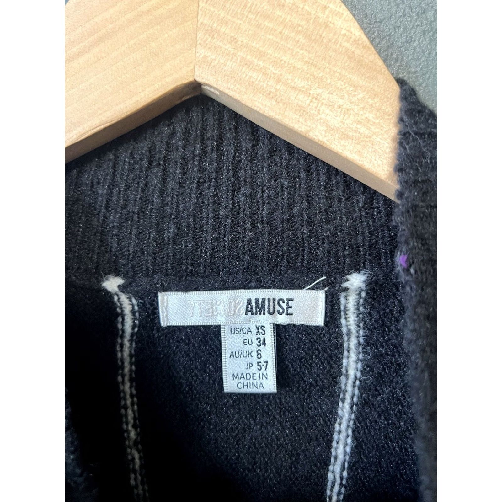 Vintage Amuse Society Sweatshirt Pullover Long Sleeve Black Womens XS Size Short Details: 22in Pit to Pit 22in Length Size S / US 4 / IT 40 - 3 Thumbnail