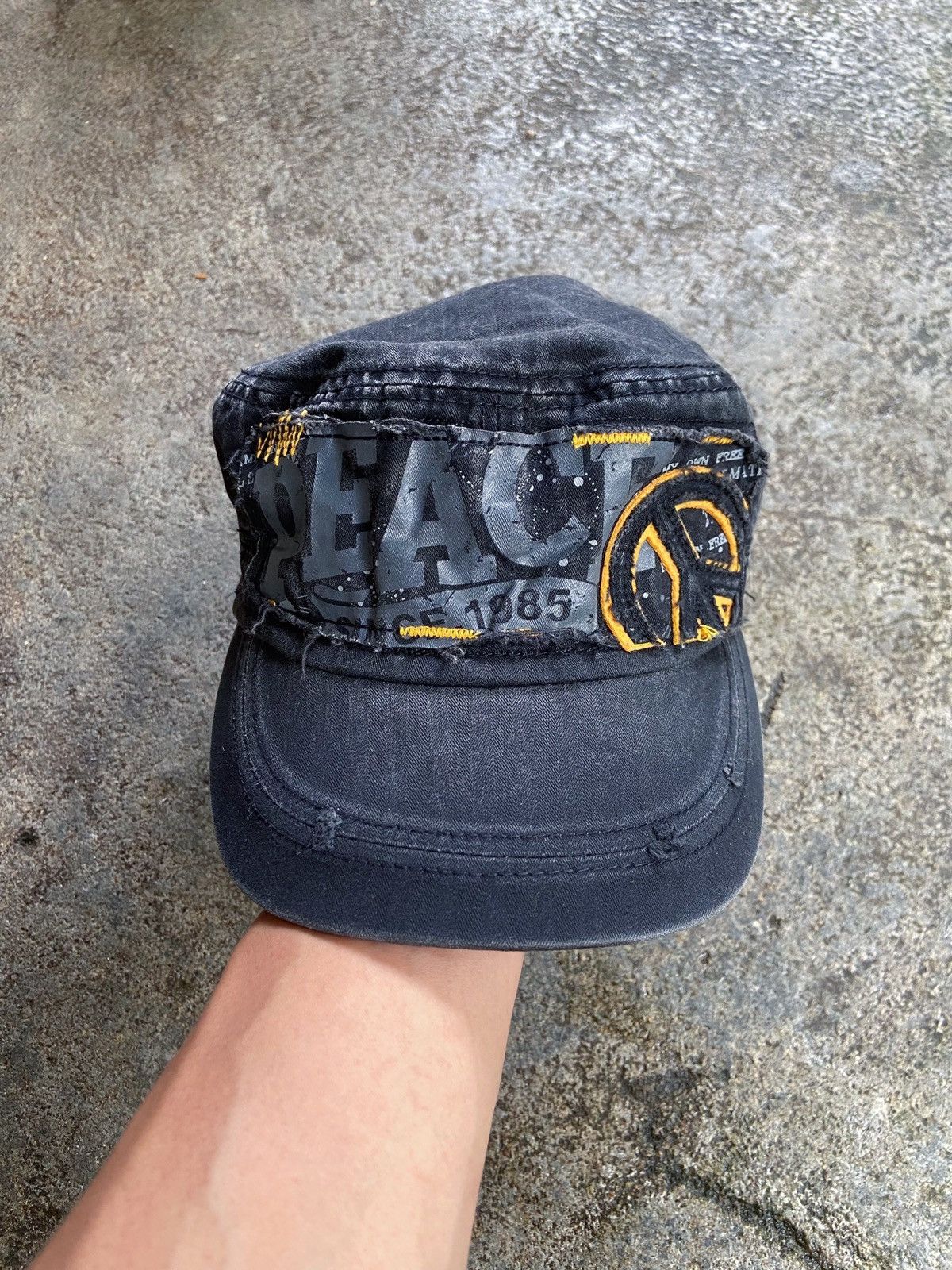 Japanese Brand PEACE COMMANDO DISTRESSED CAPS Size ONE SIZE - 1 Thumbnail