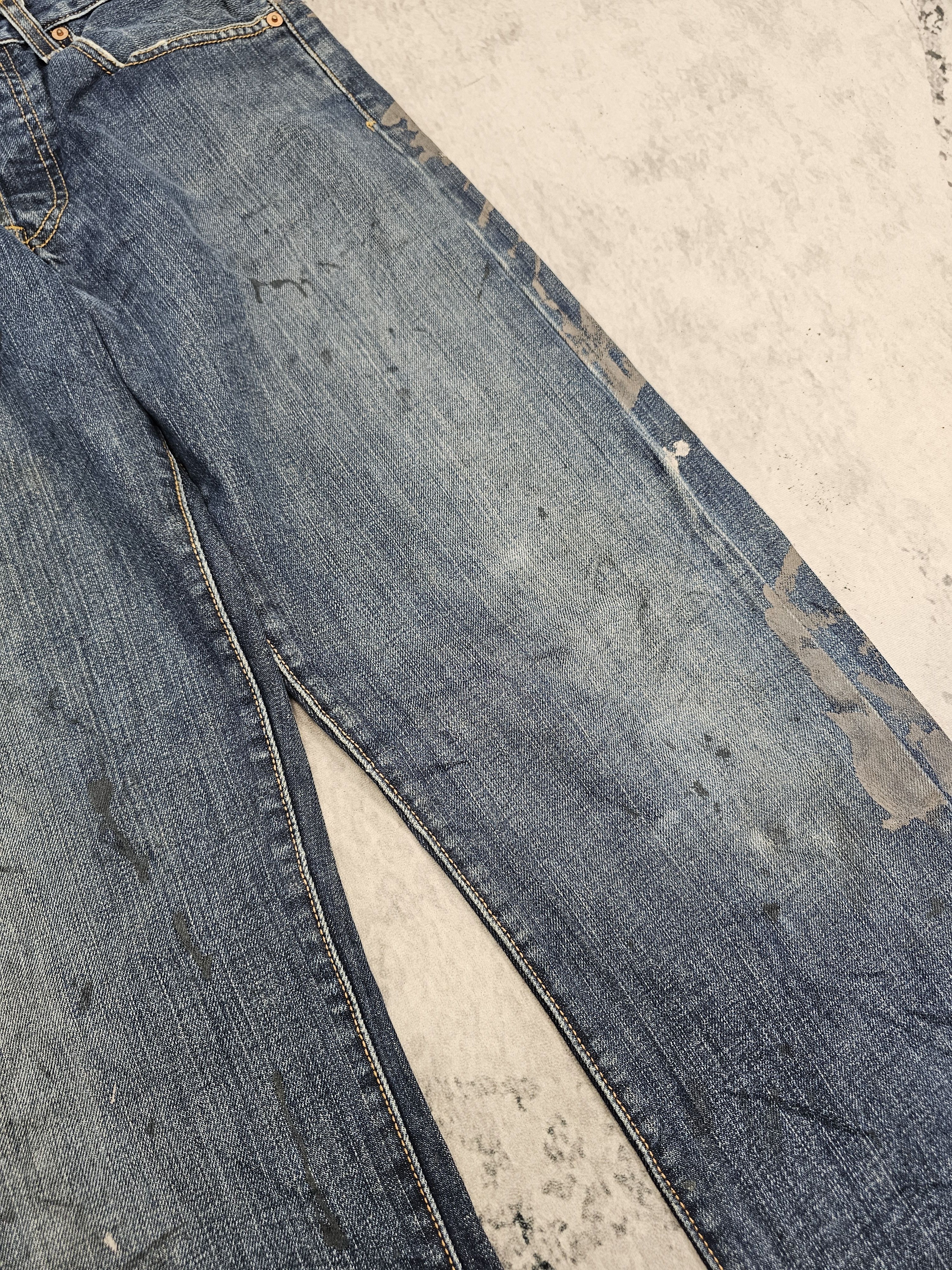 Levi's Vintage Clothing Vintage LEVIS 501 Paint Splash Blue Jeans Size 30X31.5 L0526 Size US 30 / EU 46 - 7 Thumbnail