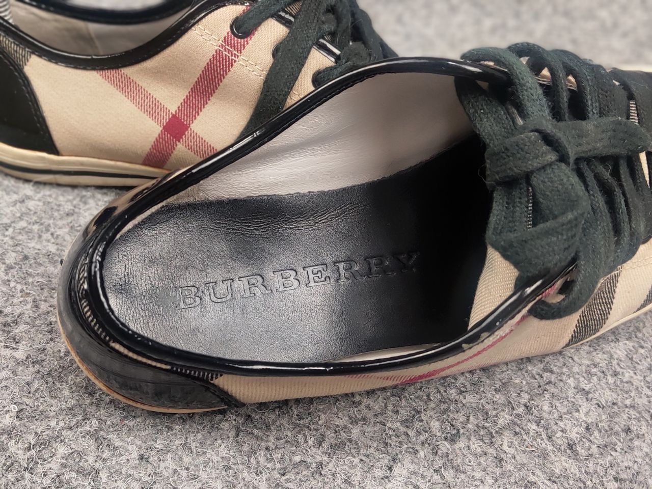 Burberry Burberry Design Nova check Canvas Leather Cap Toe Sneakers Size US 9 / IT 39 - 18 Thumbnail