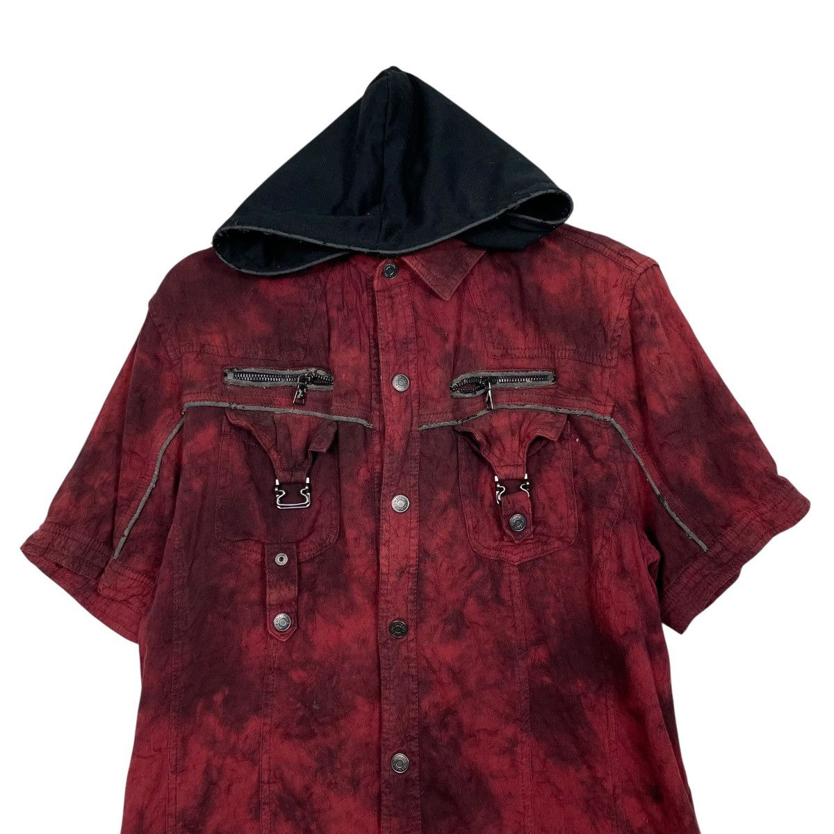 In The Attic In The Attic Short Sleeve Hooded Zipper Shirt Size US M / EU 48-50 / 2 - 2 Thumbnail