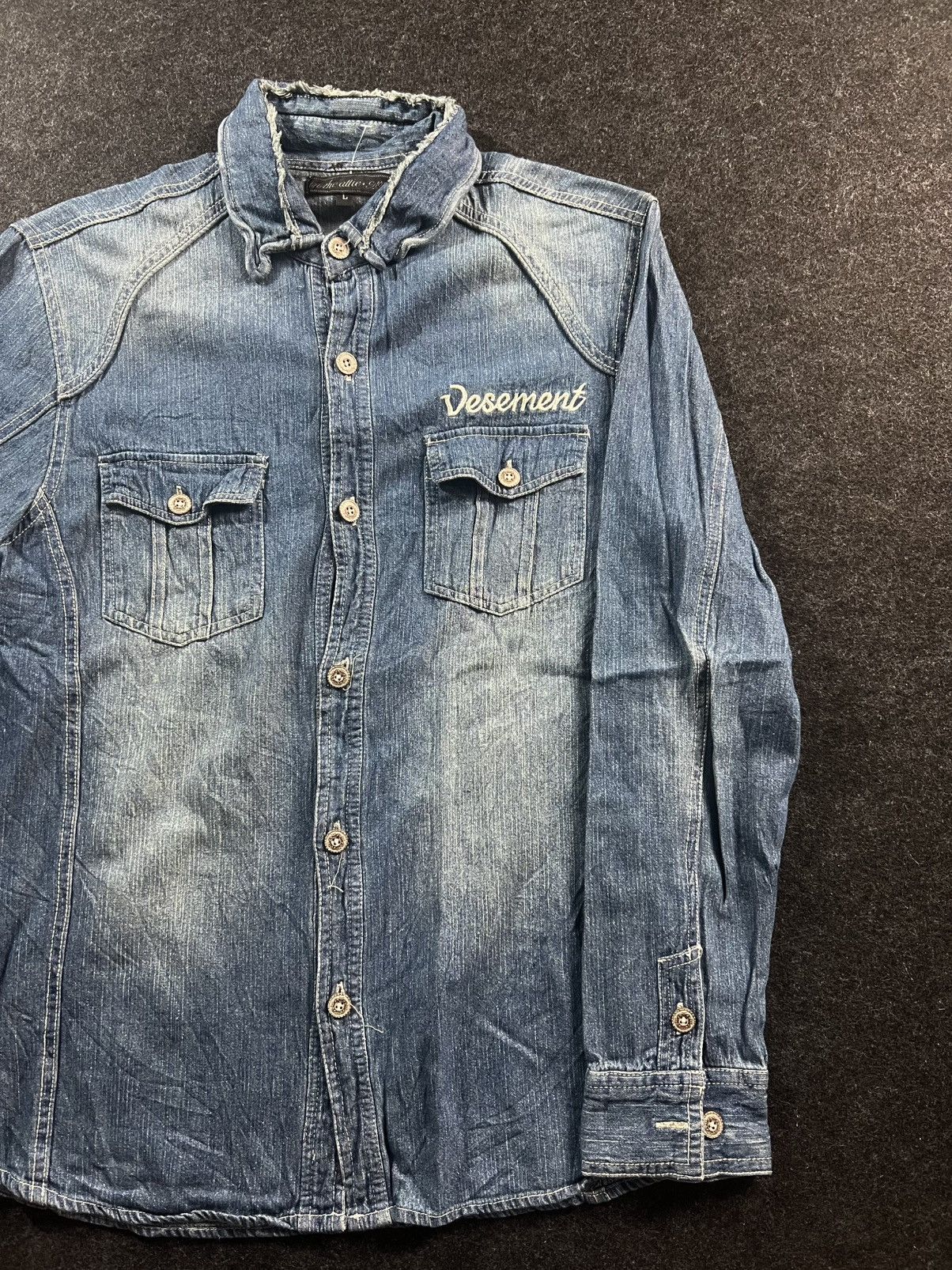 Tornado Mart Vintage In The Attic Homme Distressd Western Button Up Size US M / EU 48-50 / 2 - 1 Thumbnail
