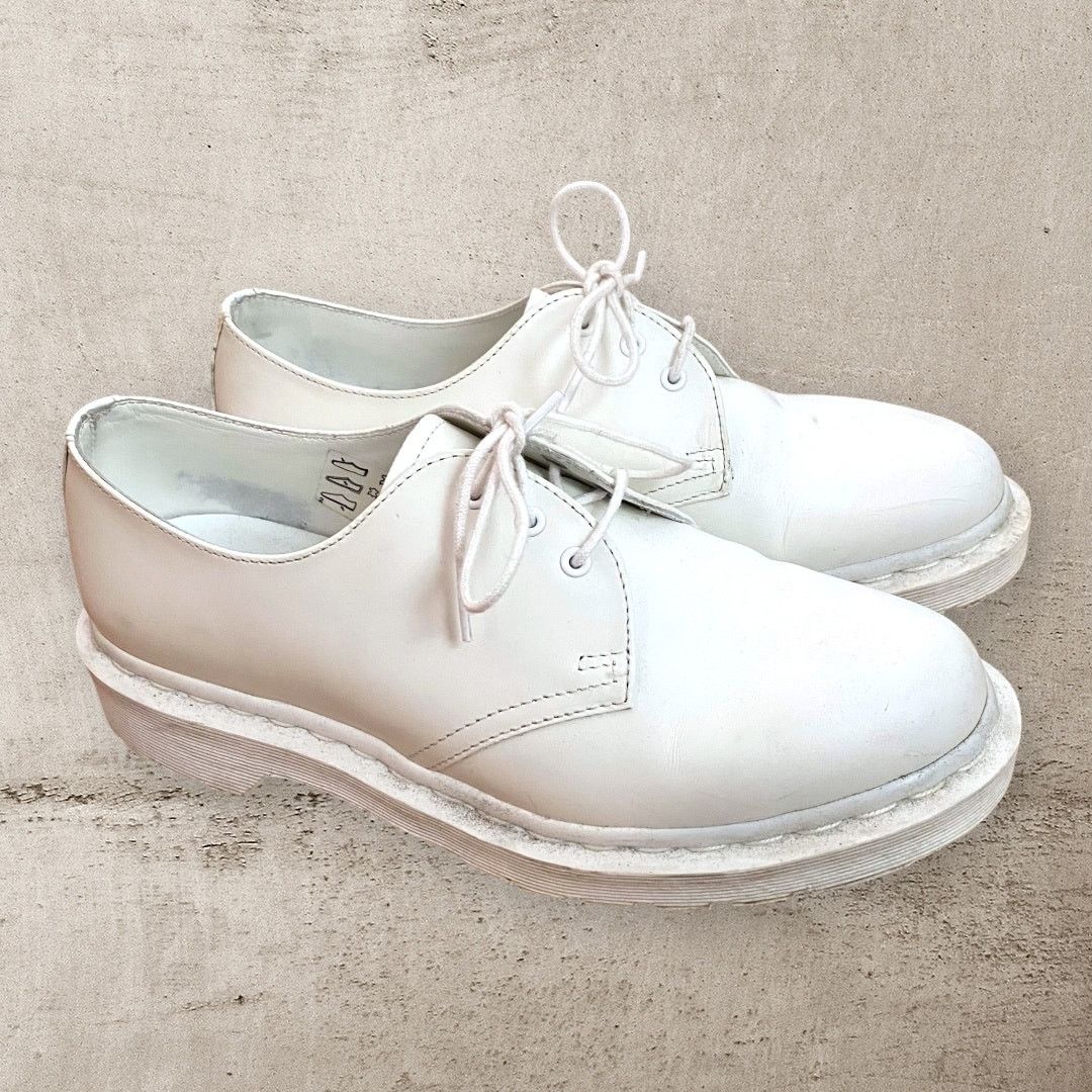 Dr. Martens Dr Martens 1461 Mono Oxford Shoes White Leather Size US 7 / EU 40 - 1 Thumbnail