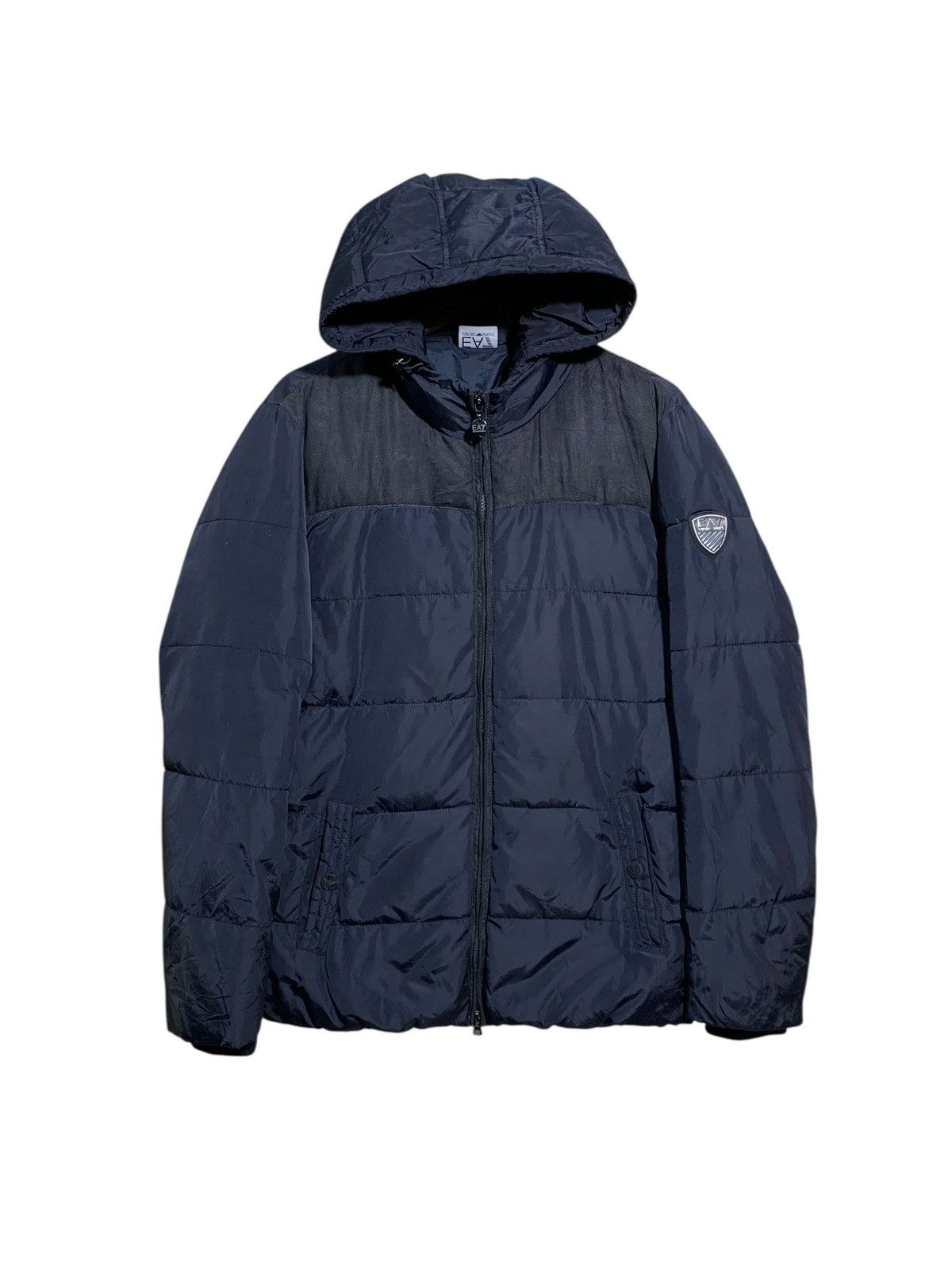 Emporio Armani × Giorgio Armani 🔥EMPORIO ARMANI PUFFER HOODIE JACKETS Size US M / EU 48-50 / 2 - 1 Thumbnail