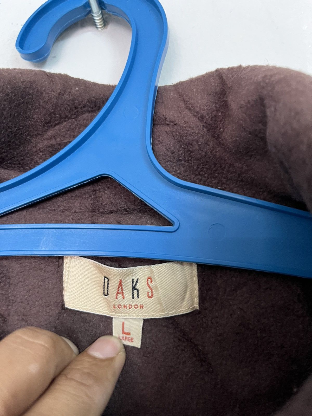 DAKS 💥Vintage 90s DAKS LONDON Monogram Brown Velvet Jackets Size L / US 10 / IT 46 - 6 Thumbnail