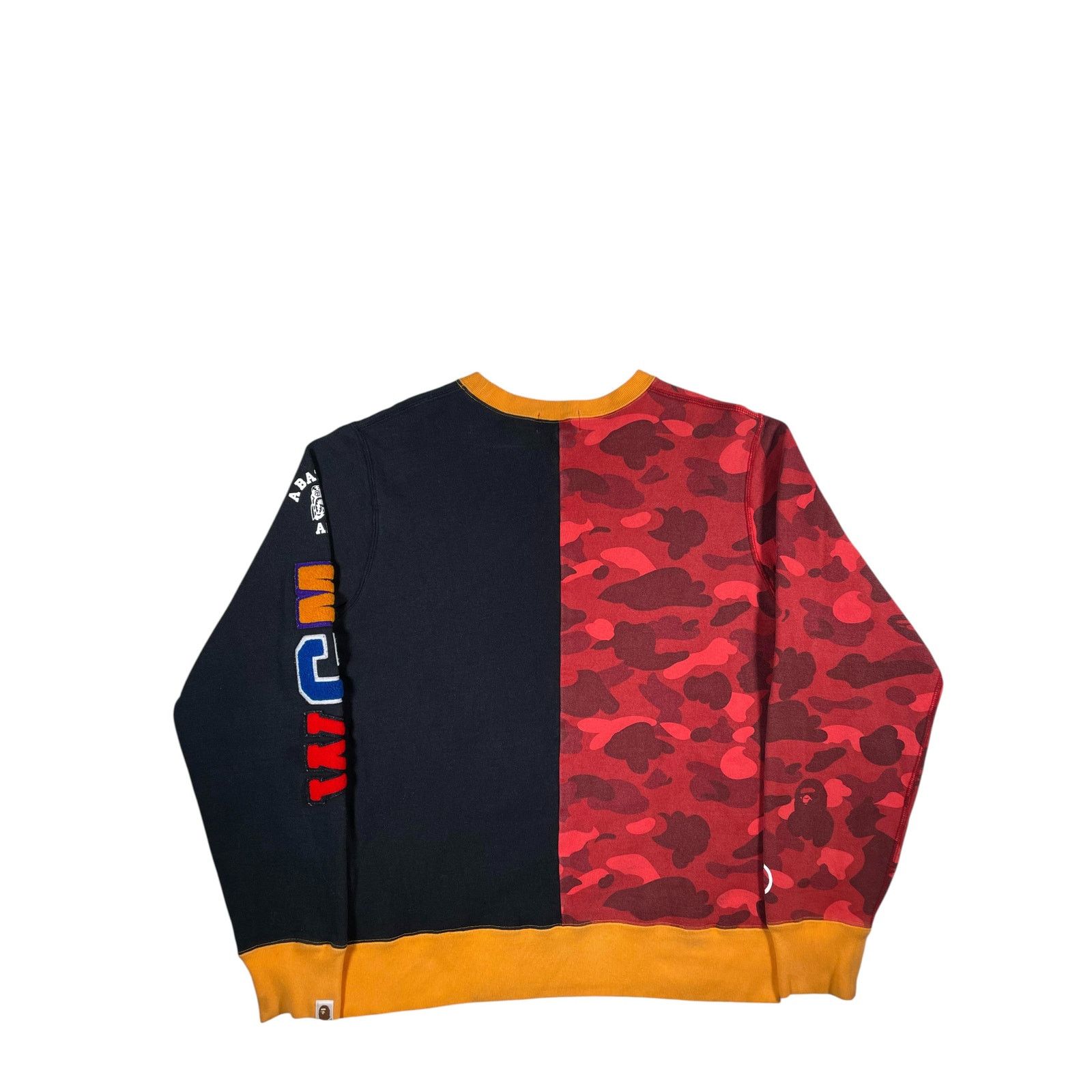 Bape BAPE Tiger Shark Red Camo Black Split Crewneck Size US L / EU 52-54 / 3 - 2 Thumbnail