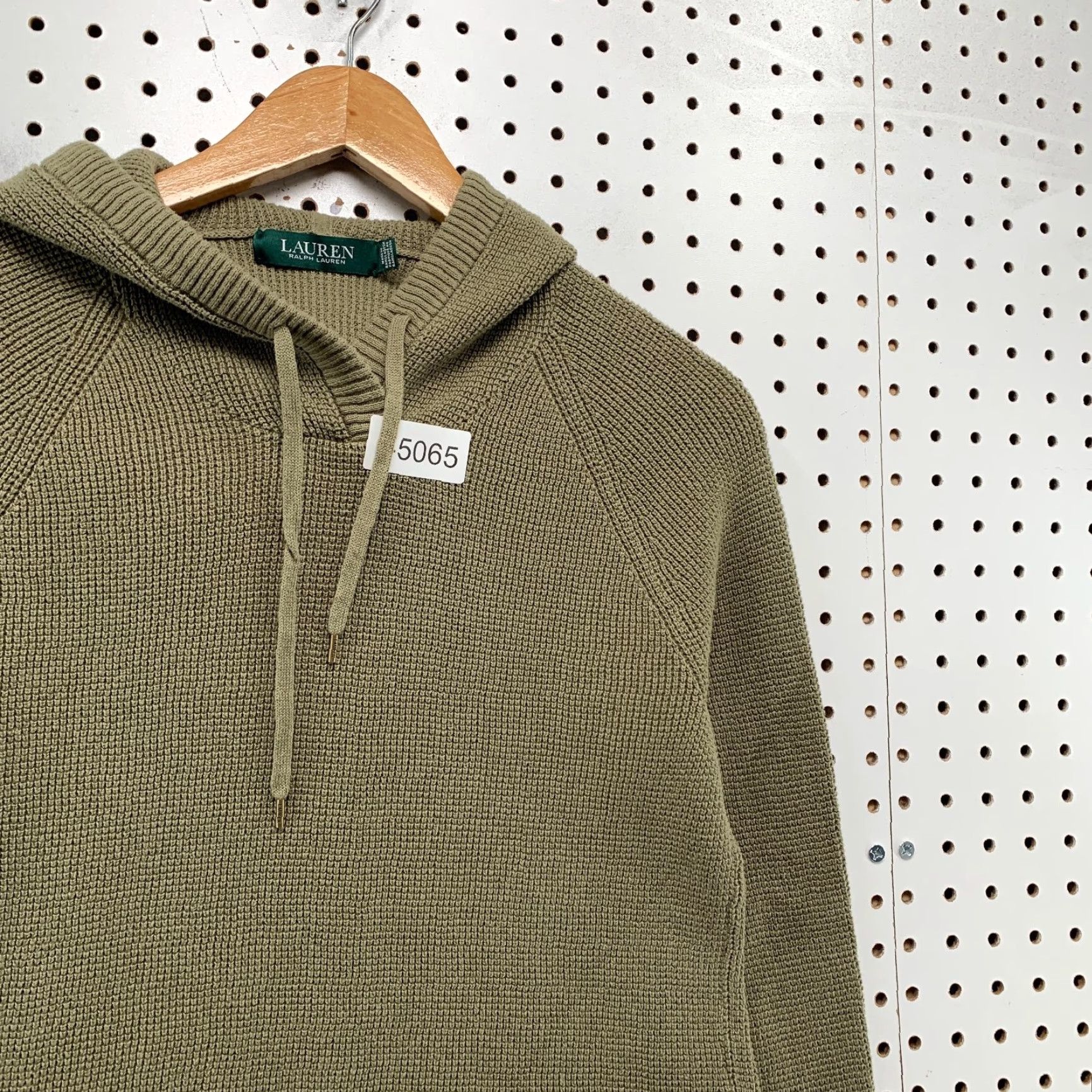Ralph Lauren Lauren Ralph Lauren Hoodie Women Medium Green Waffle Chunky Knit Size M / US 6-8 / IT 42-44 - 4 Thumbnail
