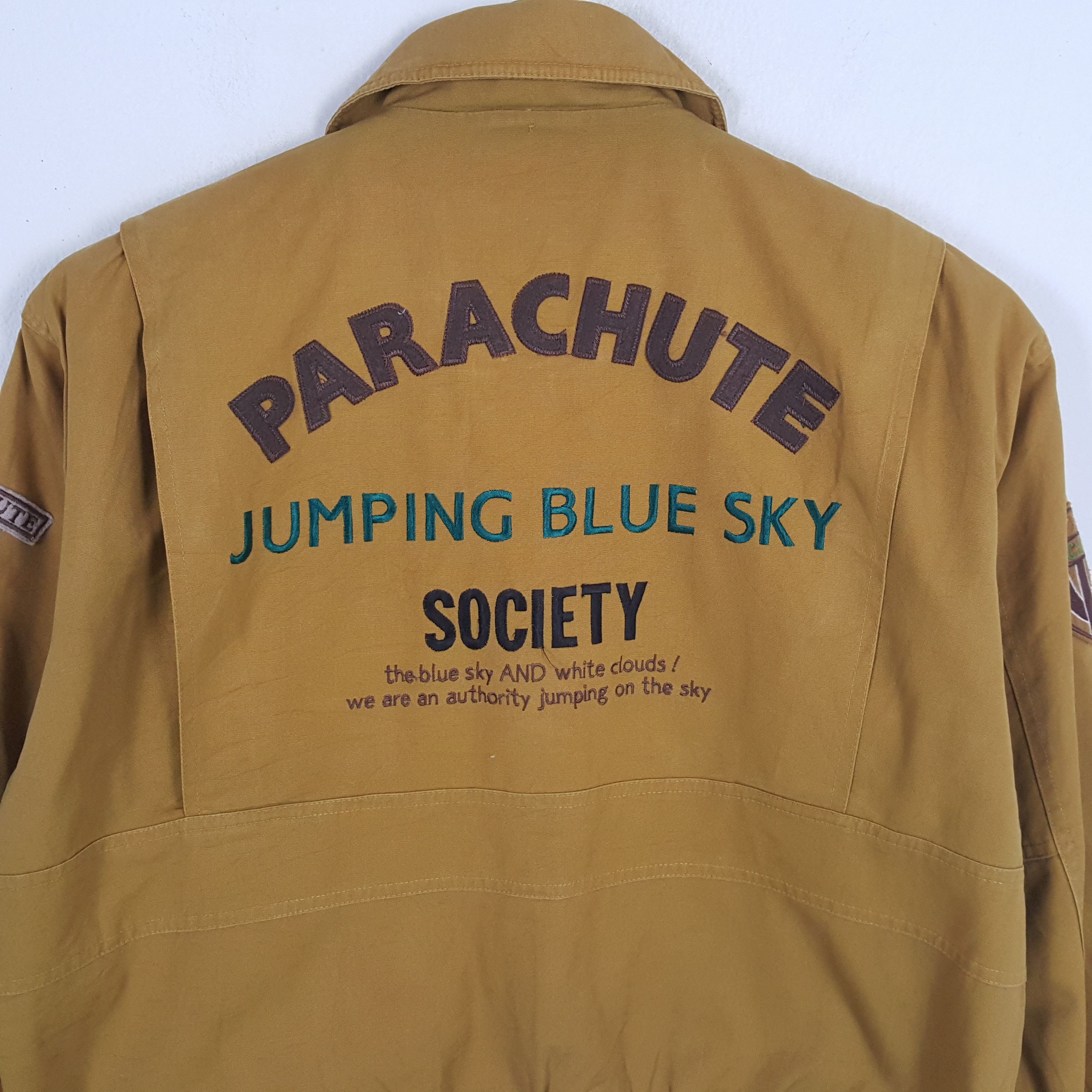 Vintage US AIR FORCE Parachute Jumping Blue Sky Jacket Size US XL / EU 56 / 4 - 2 Thumbnail