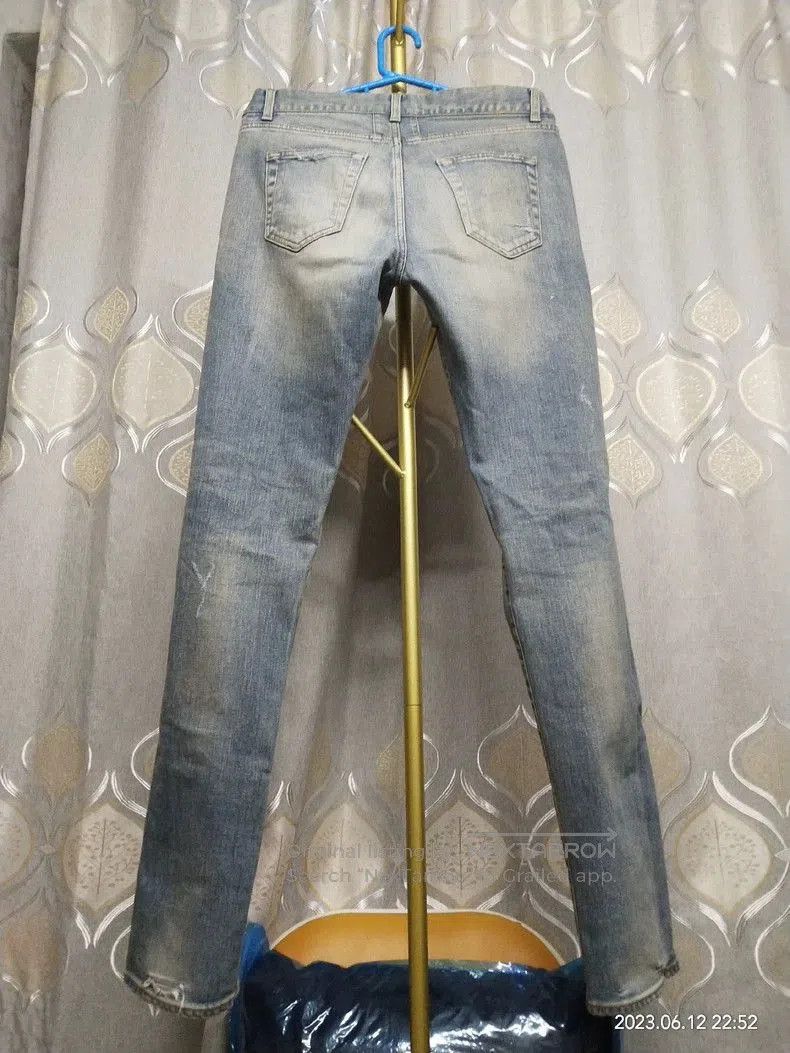 Saint Laurent Paris Saint Laurent Distressed Denim Jeans. Size US 31 - 6 Thumbnail