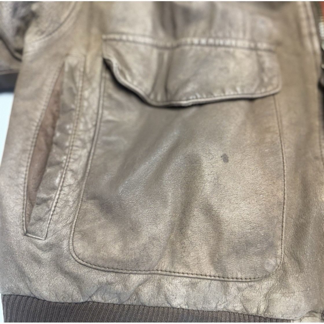 Vintage G-III Global Identity Leather Bomber Jacket Brown Korea Size Size US L / EU 52-54 / 3 - 13 Thumbnail