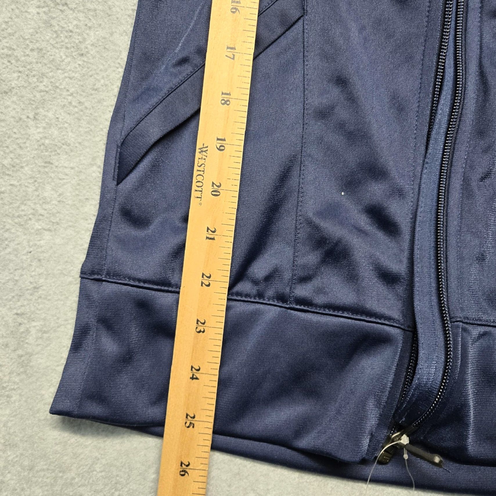 Nike Nike Jacket Womens XS Navy Track Training Full Zip Swoosh White Stripe 598585 Size XS / US 0-2 / IT 36-38 - 7 Thumbnail