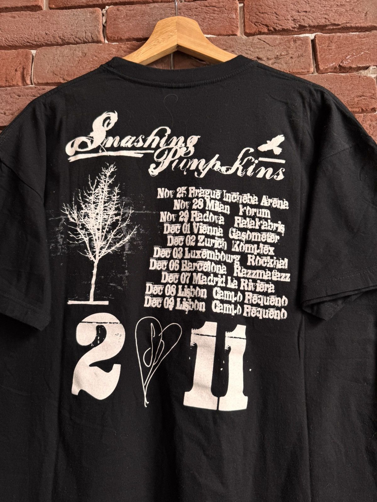Band Tees Smashing Pumpkins ZERO 2011 Tour Grunge Band Tee Black L Size US L / EU 52-54 / 3 - 5 Thumbnail