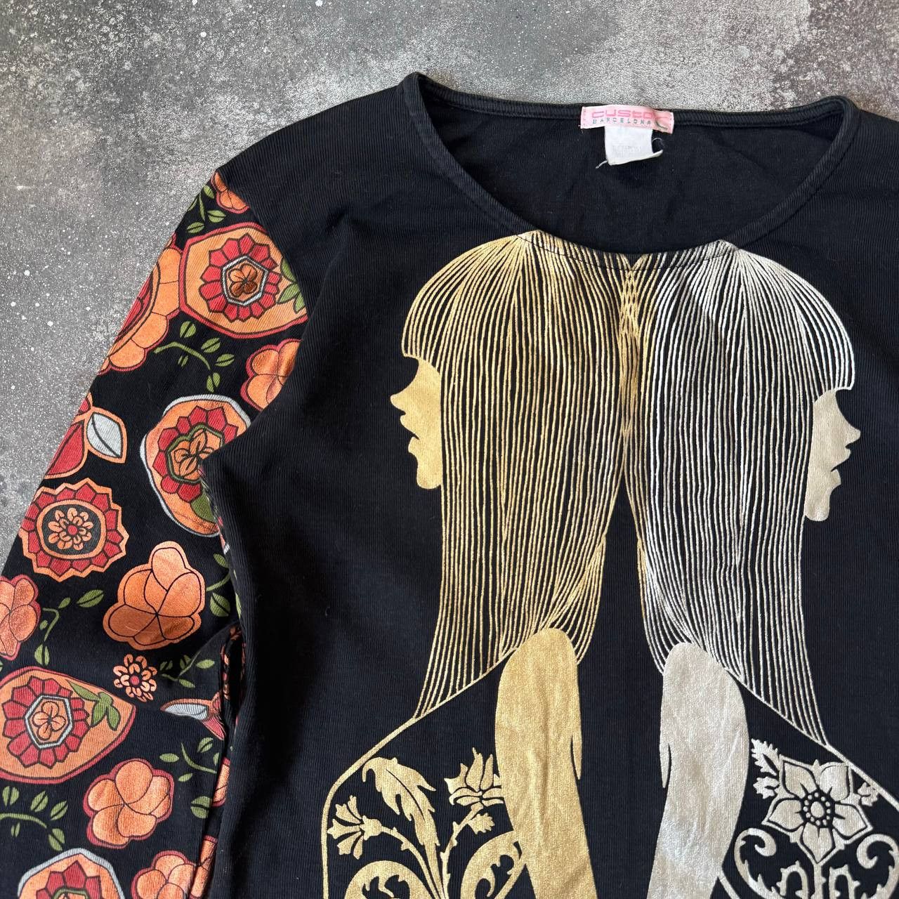 Custo Barcelona Custo Barcelona Archive Lady Printed Vintage Long Sleeve Top Size M / US 6-8 / IT 42-44 - 4 Thumbnail