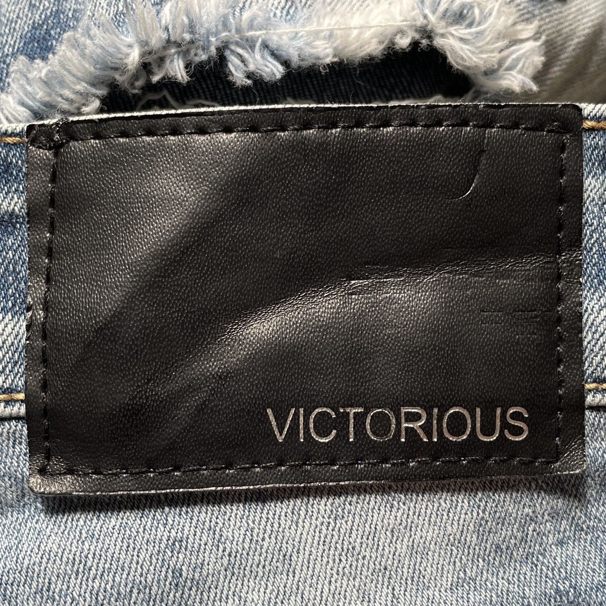 Japanese Brand × Vintage Vintage Japanese Brand Victorius Patchwork Jeans 2000s Size US 30 / EU 46 - 9 Thumbnail