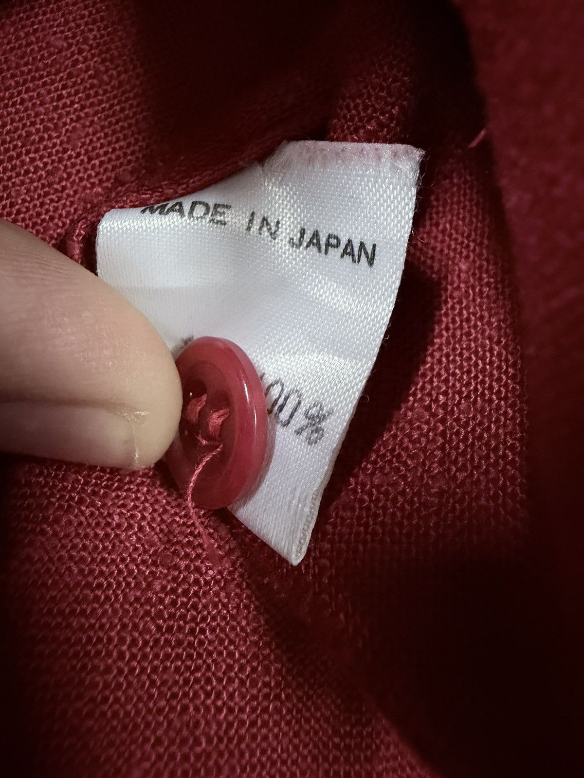 Yohji Yamamoto Vtg🔥80’s Workshop Yohji Yamamoto Cotton Linen Red Button Ups Size US XL / EU 56 / 4 - 21 Thumbnail