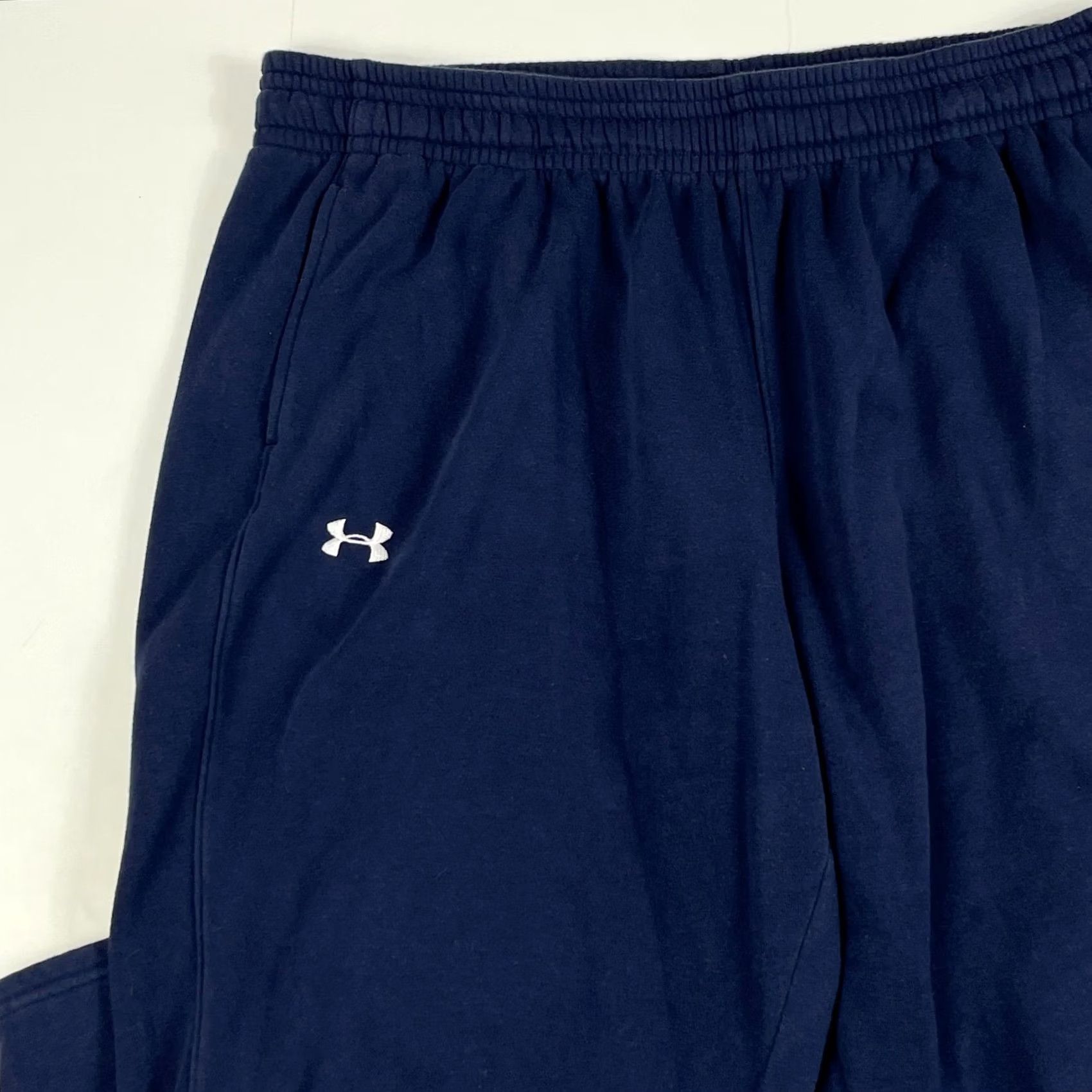 Under Armour Under Armour Sweatpants Mens 2XL XXL Blue ColdGear Relaxed Wide Lined Workout Gym Size US 38 / EU 54 - 2 Thumbnail