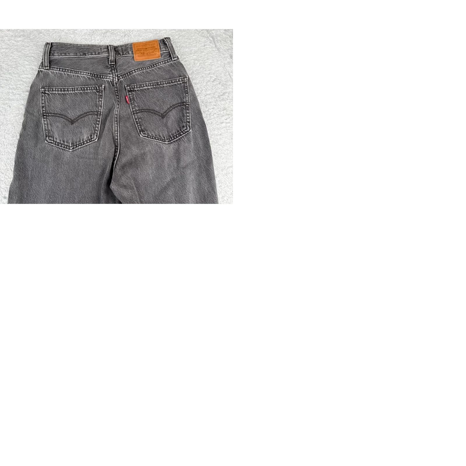 Levi's Levi's Jeans Womens 24 Black Denim Premium 70s High Flare Distressed 24x29 Jeans Size 42" / US 20 - 11 Thumbnail