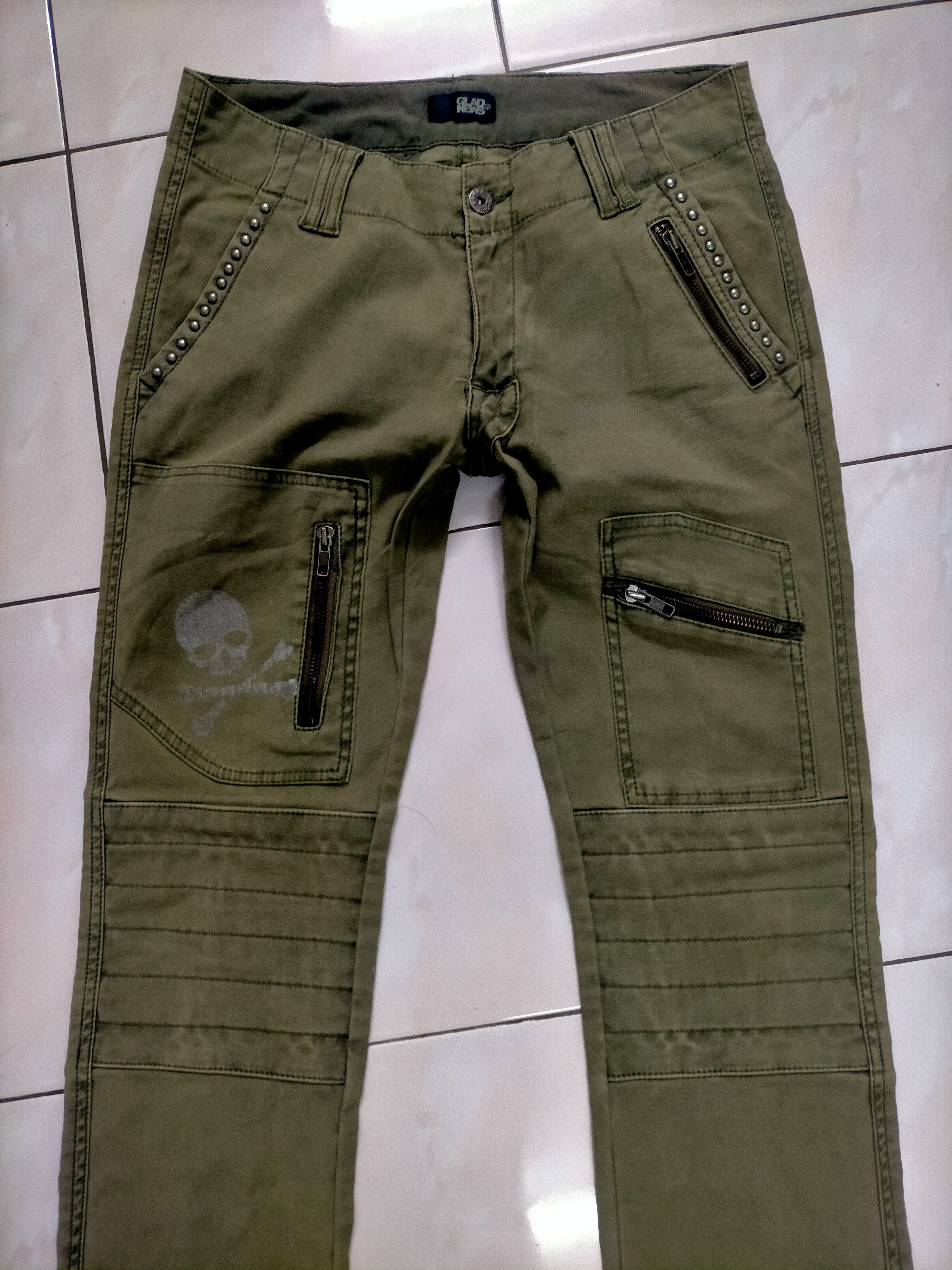 image of Vintage Glad News Punk Pants in Olive, Men's (Size 30)