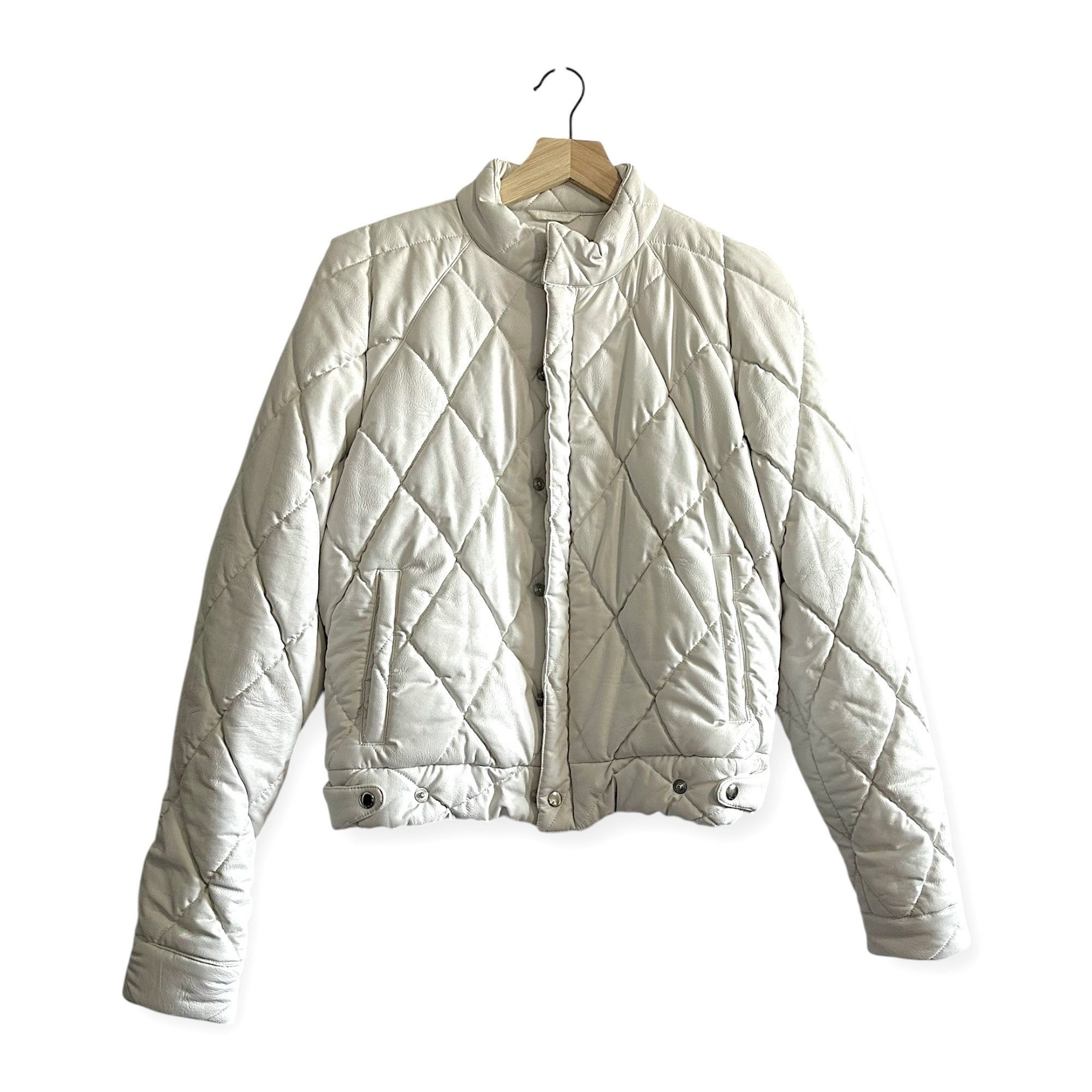 Rta RtA Louisa Vegan Leather Jacket, White, Size S, White, New w Size S / US 4 / IT 40 - 1 Thumbnail