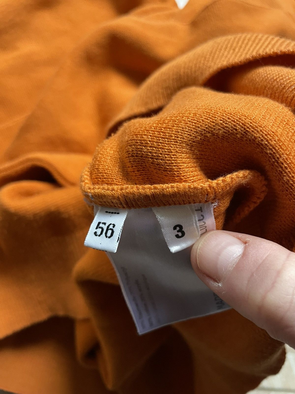 Carlo Colucci × Japanese Brand Vintage Italy Designer Carlo Colucci Knitted Sweater Orange Size US XL / EU 56 / 4 - 10 Thumbnail