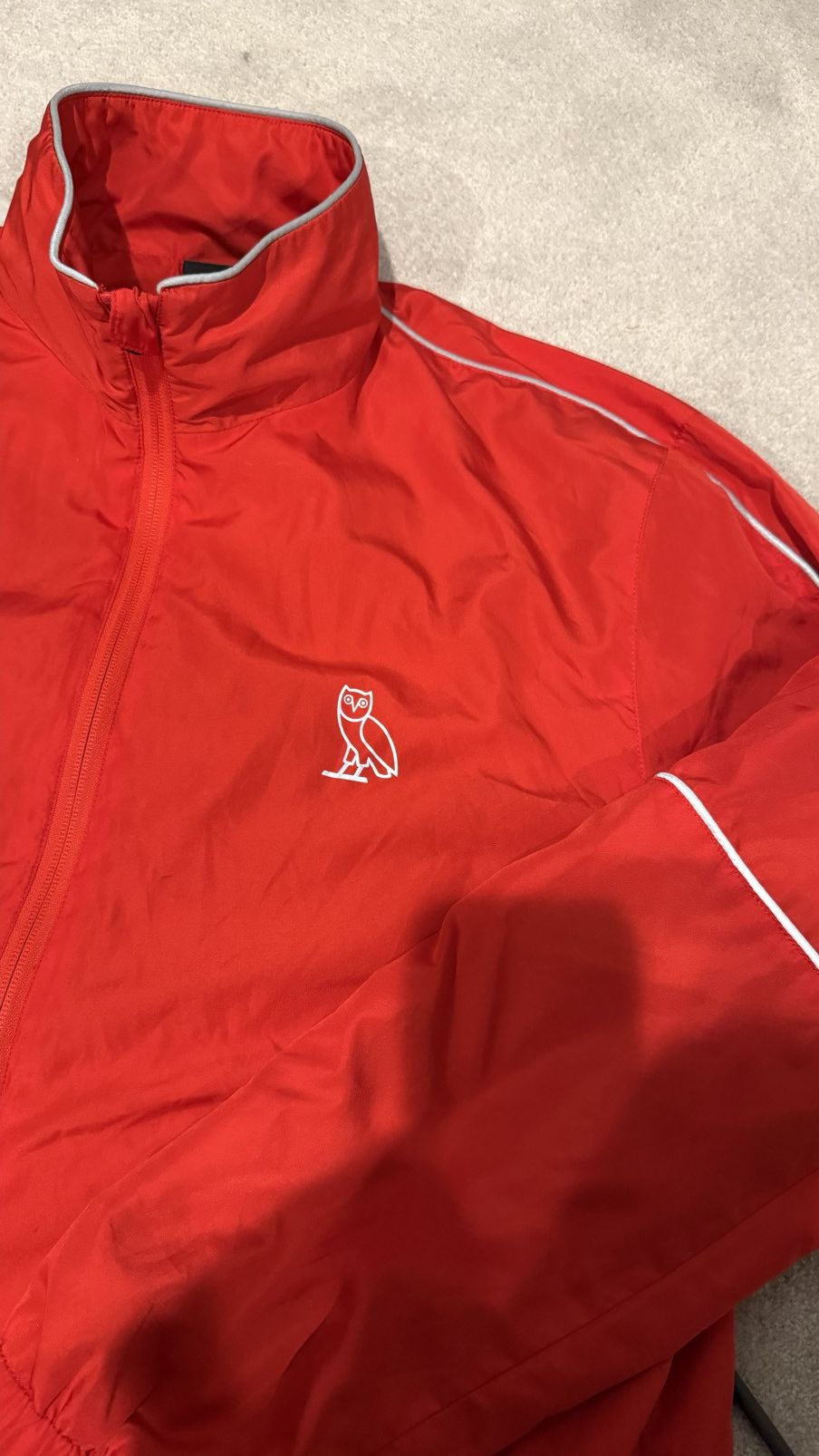 October's Very Own OVO Red Windbreaker Jacket Size US XL / EU 56 / 4 - 4 Thumbnail