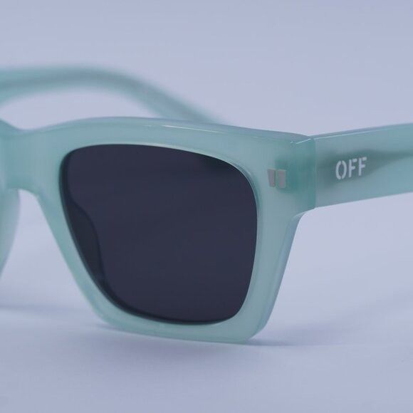 Off-White Off-White OERI13X VALDEZ 5307 Sunglasses Sage Square Frame Size ONE SIZE - 3 Thumbnail