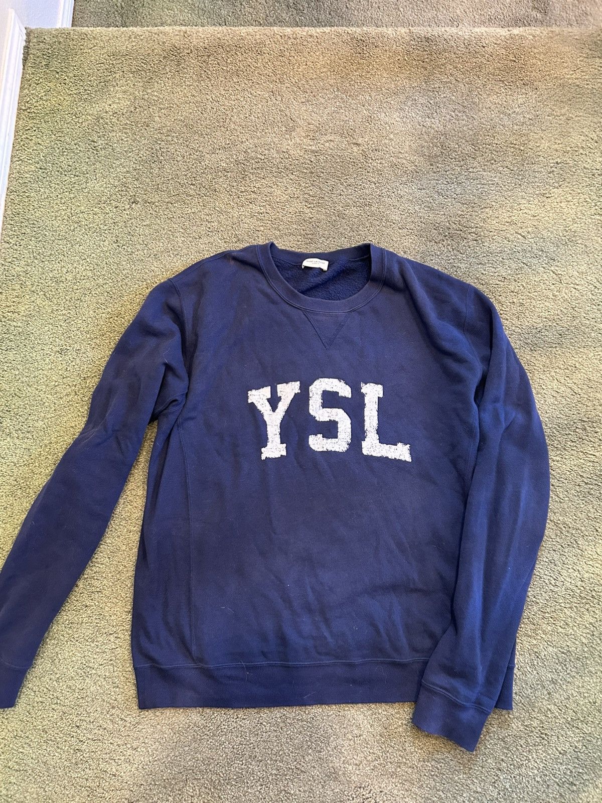 Saint Laurent Paris Saint Laurent Paris ‘YSL’ College Sweatshirt Size US XXL / EU 58 / 5 - 2 Thumbnail