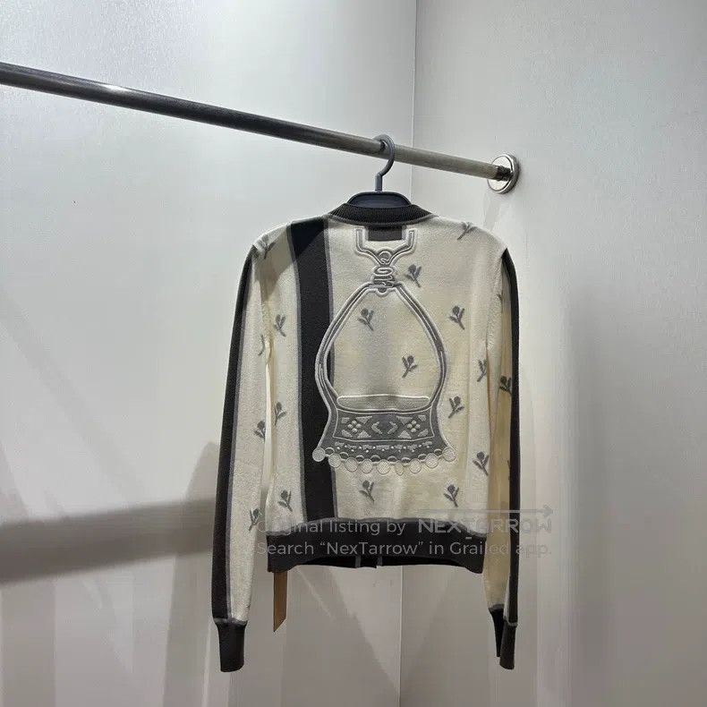 Hermes Hermes All-Over Floral Knit Cardigan Size XXS / US 00 / IT 34 - 2 Thumbnail