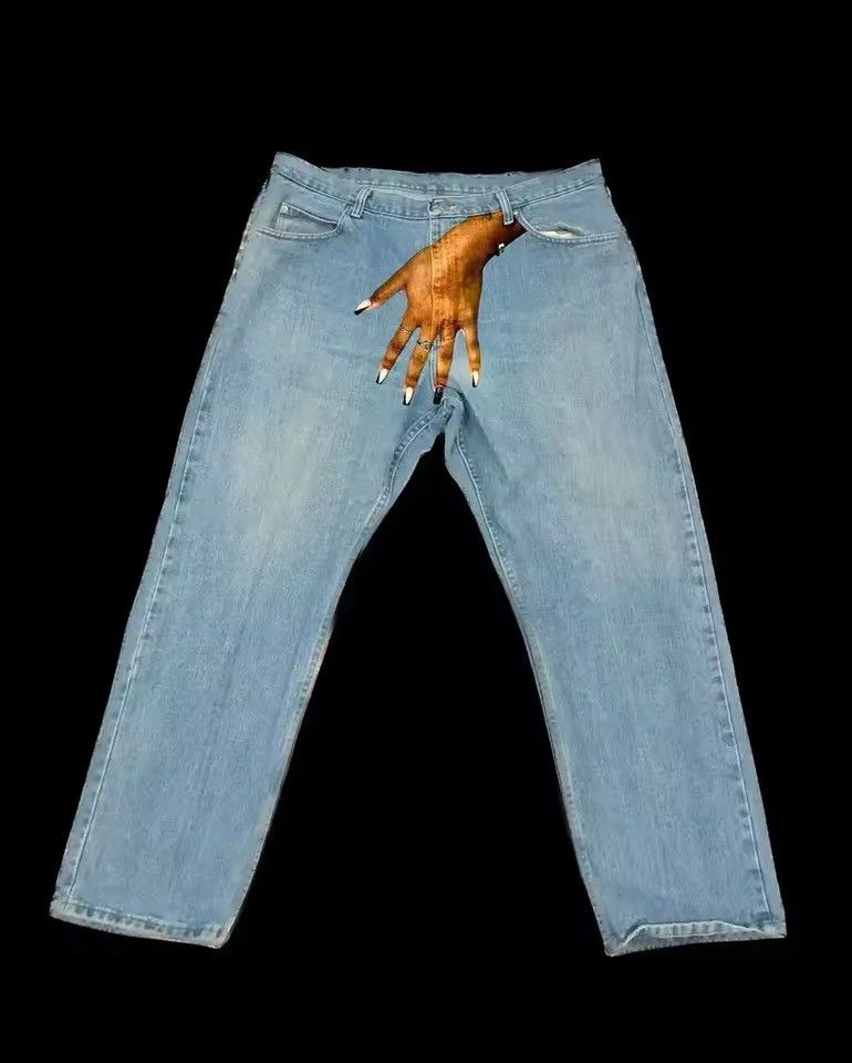 PALM Print Baggy Jeans