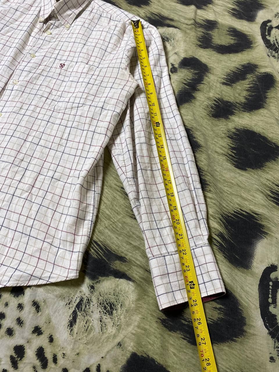 Barbour × Vintage Barbour Striped Checkered Button Up Short Sleeve Shirt Size US S / EU 44-46 / 1 - 8 Thumbnail