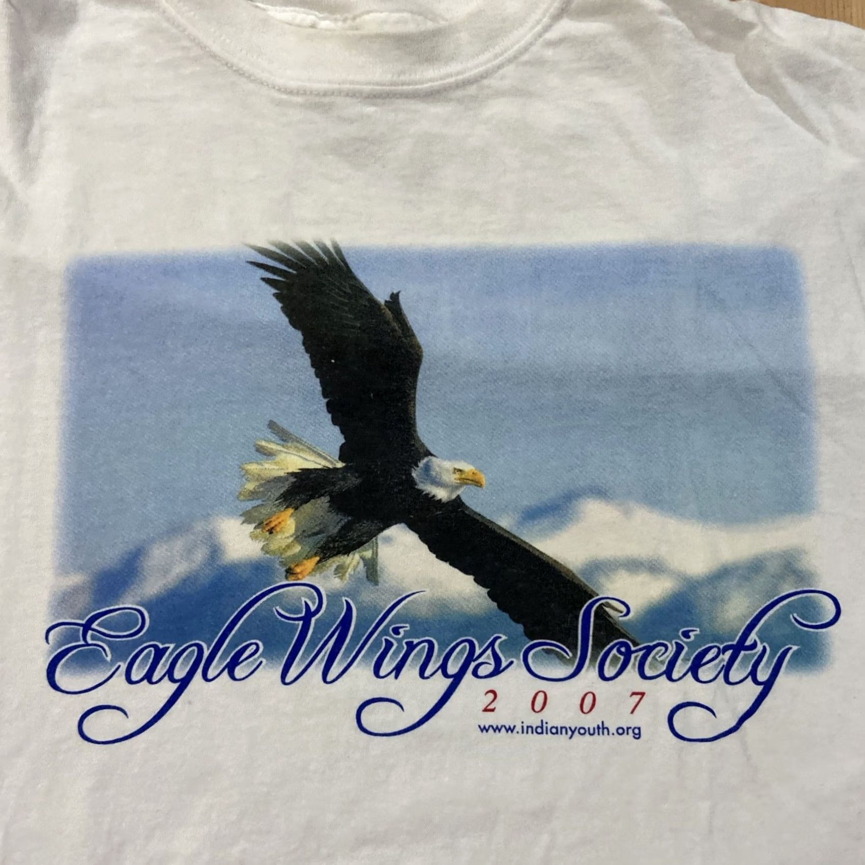 Gildan Vintage Gildan The Mountain Nature Shirt Eagle Logo T-Shirt Short Sleeve Cotton Blue Regular Adult L Mens Size US L / EU 52-54 / 3 - 2 Thumbnail