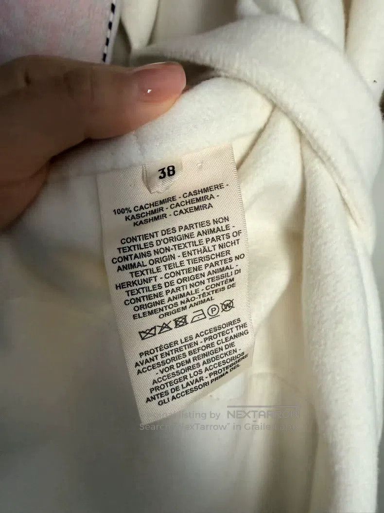 Hermes Hermes Cream-colored cashmere coat Size XS / US 0-2 / IT 36-38 - 7 Thumbnail