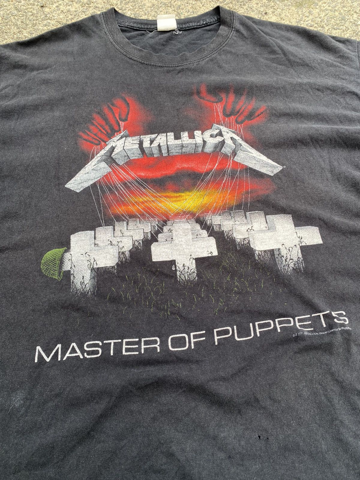 Band Tees × Metallica × Vintage 90s VINTAGE Metallica Master of Puppets T-Shirt Tee Size US XL / EU 56 / 4 - 5 Thumbnail