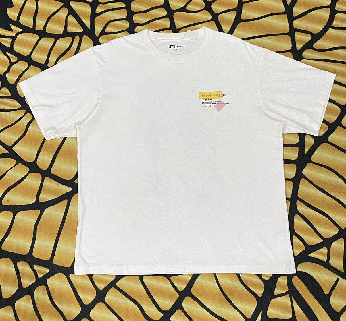 Andy Warhol × The Rolling Stones × Uniqlo RARE UNIQLO ANDY WARHOL MICK JAGGER WHITE TEE Size US XL / EU 56 / 4 - 2 Thumbnail