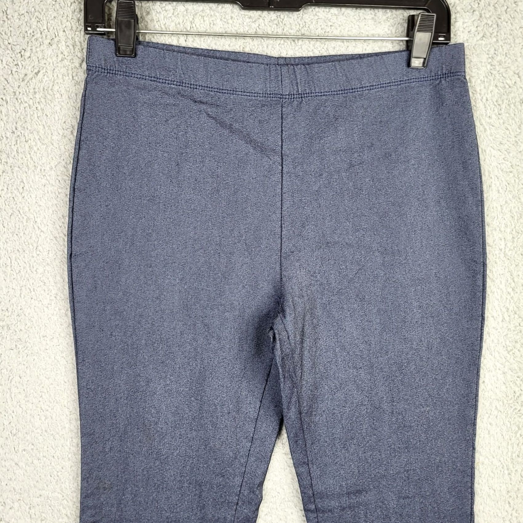 Vintage CLARA SUN WOO Women's Pants Blue Size M Regular Straight Casual Size 32" / US 10 / IT 46 - 6 Thumbnail