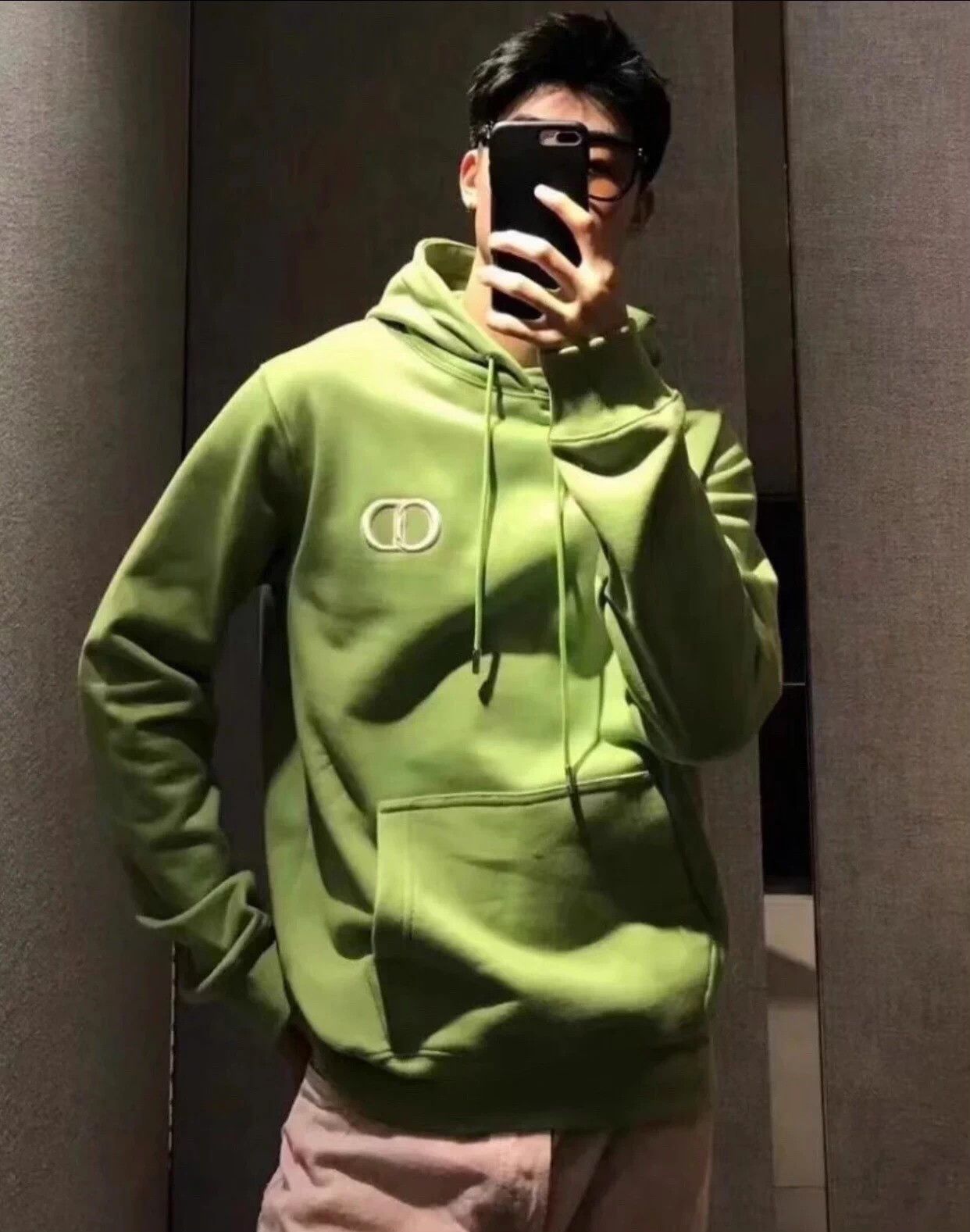 Dior Dior Men's Green Hoodie White CD Logo S Size US S / EU 44-46 / 1 - 2 Thumbnail