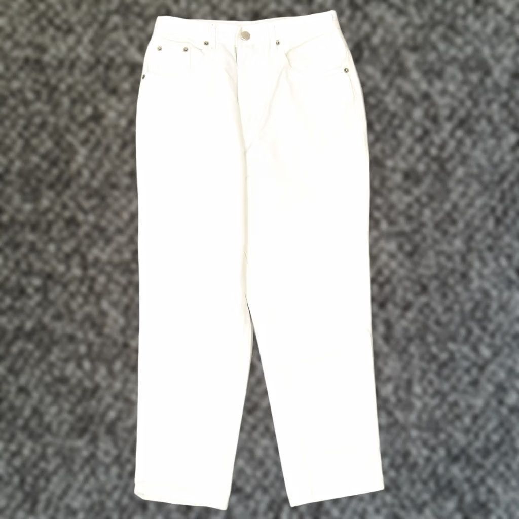 Vintage FORENZA Womens Tapered Jeans White Cotton Classic W28 L26 Size 28" / US 6 / IT 42 - 1 Thumbnail