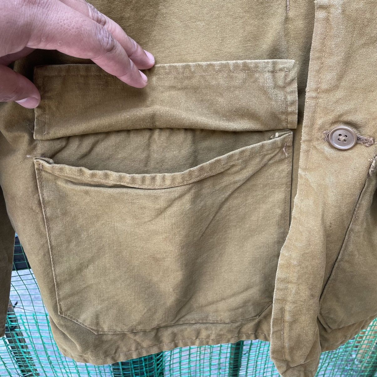 American Apparel 🔥Vintage 70s Bulls Eyes Duck Canvas Hunting Chore Jacket Size US M / EU 48-50 / 2 - 7 Thumbnail