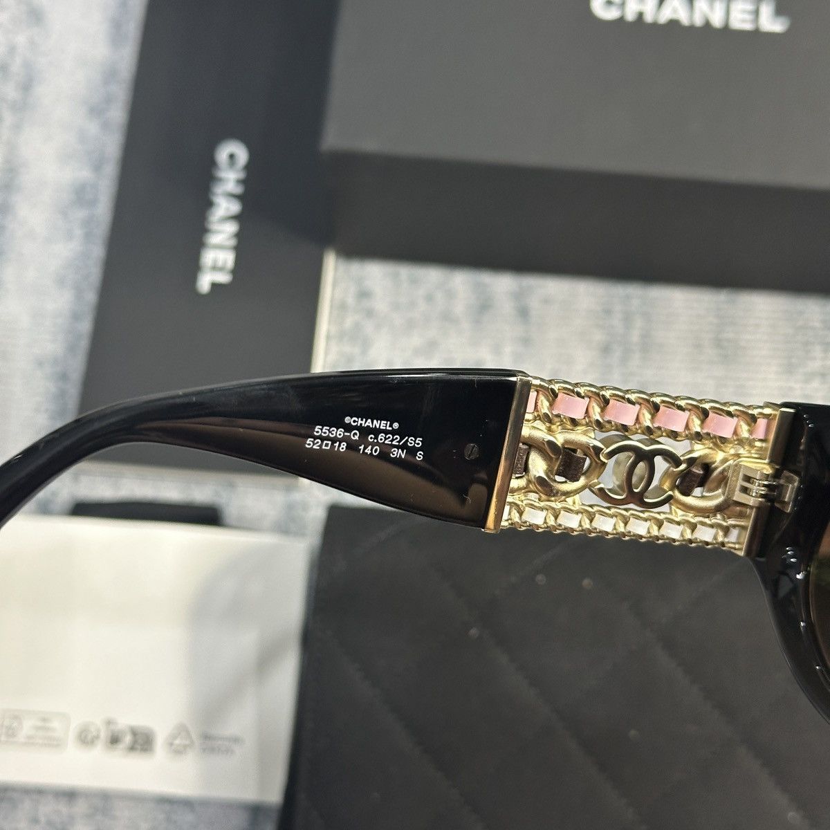 Chanel CHANEL 0CH5536Q C622S5 SUNGLASSES Size ONE SIZE - 9 Thumbnail
