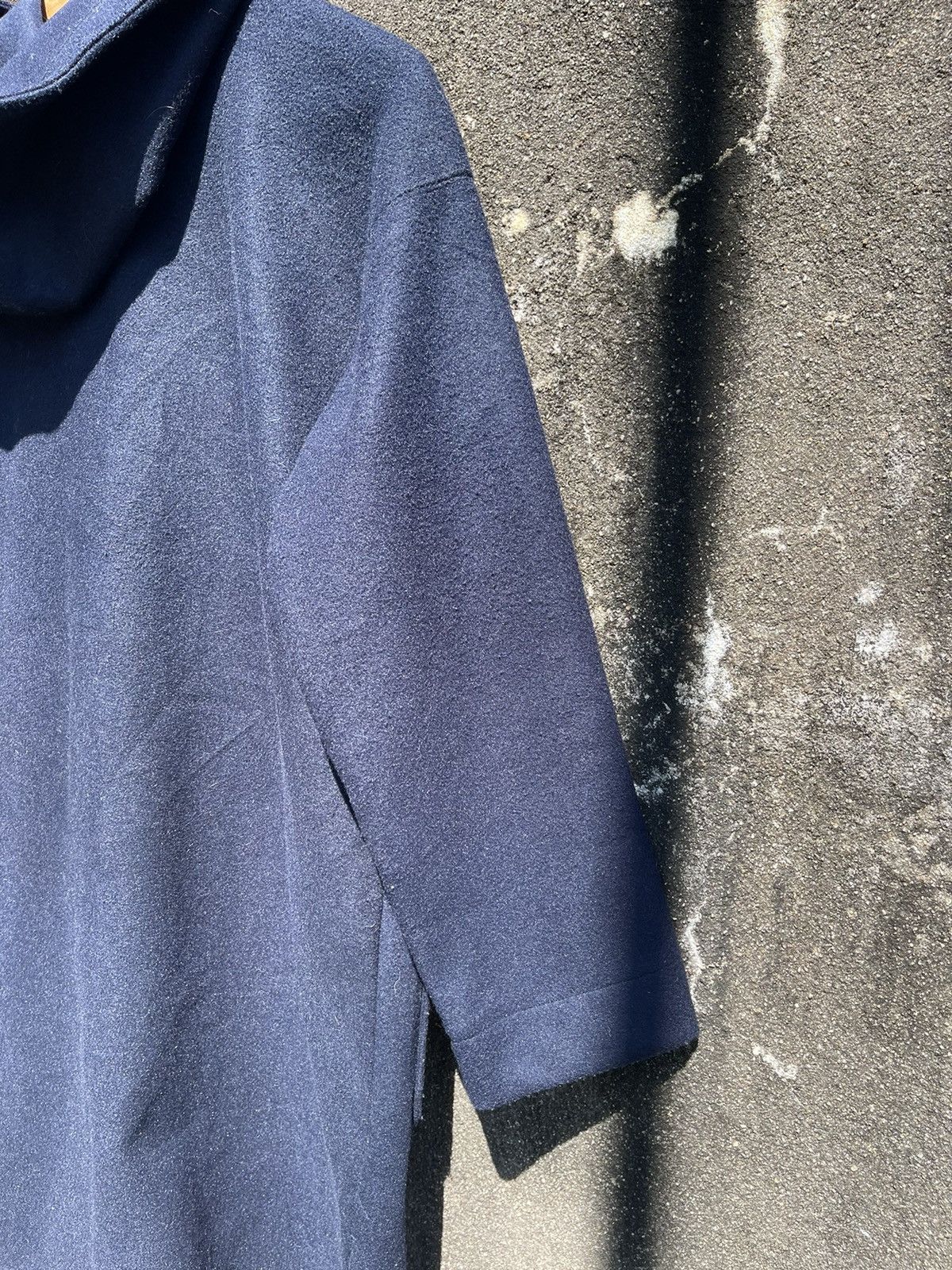 Japanese Brand Vintage Part2 by Junko Shimada Wool Hooded Coat – Navy (M) Size US M / EU 48-50 / 2 - 16 Thumbnail