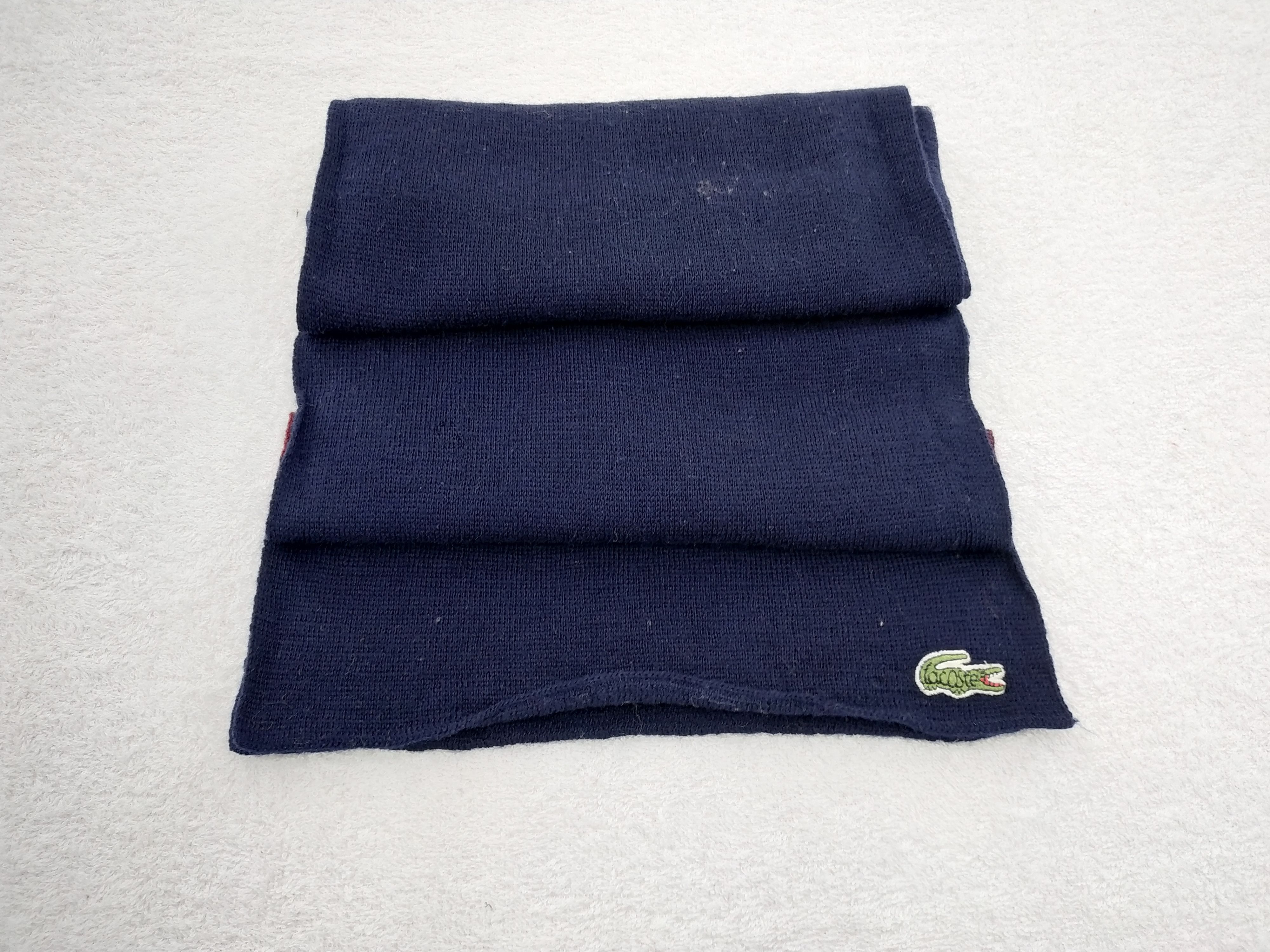 Lacoste Vintage Lacoste Scarf/Muffler/Neckwear MF056 Size ONE SIZE - 2 Thumbnail