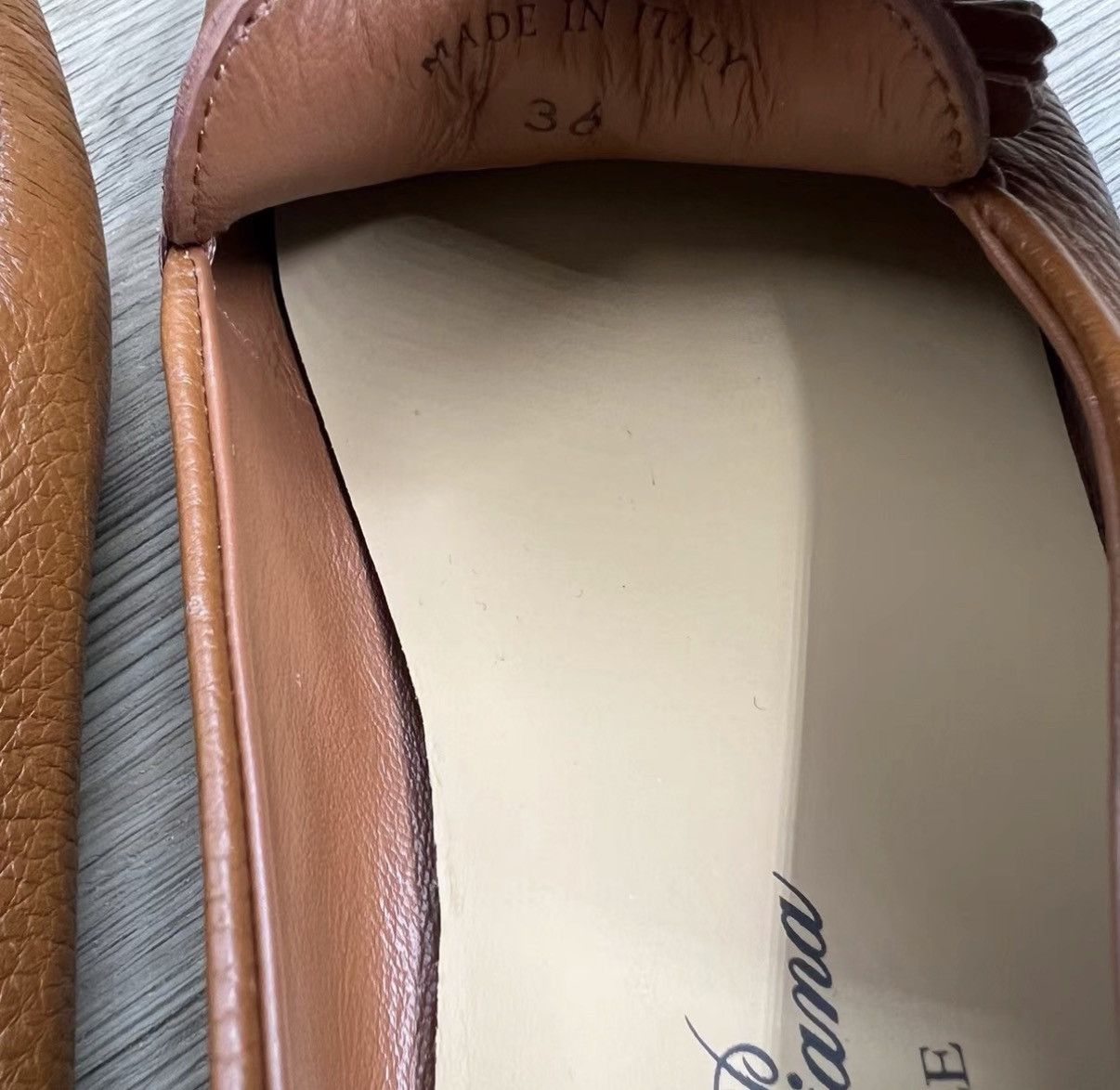 Loro Piana Loro Piana Dot Sole Brown Tassel Driving Shoes J41 Size US 6 / IT 36 - 6 Thumbnail