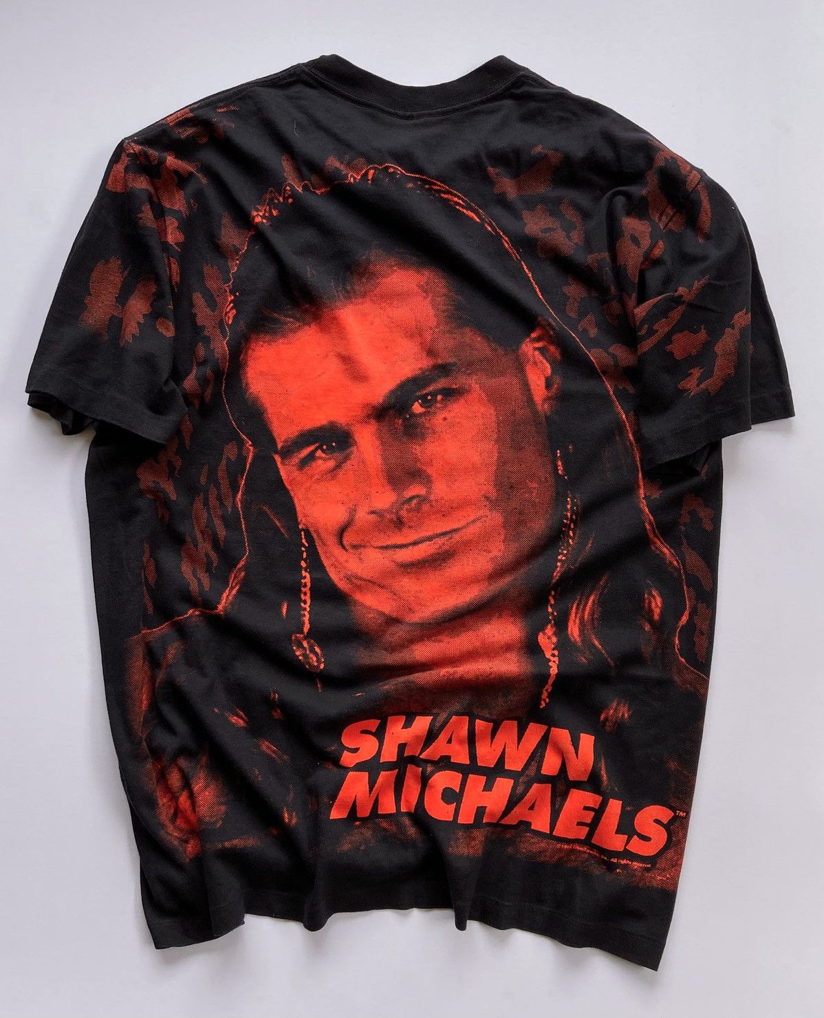 Vintage Vintage 1995 Official WWF Shawn Michaels HBK all over print Size US XL / EU 56 / 4 - 4 Thumbnail