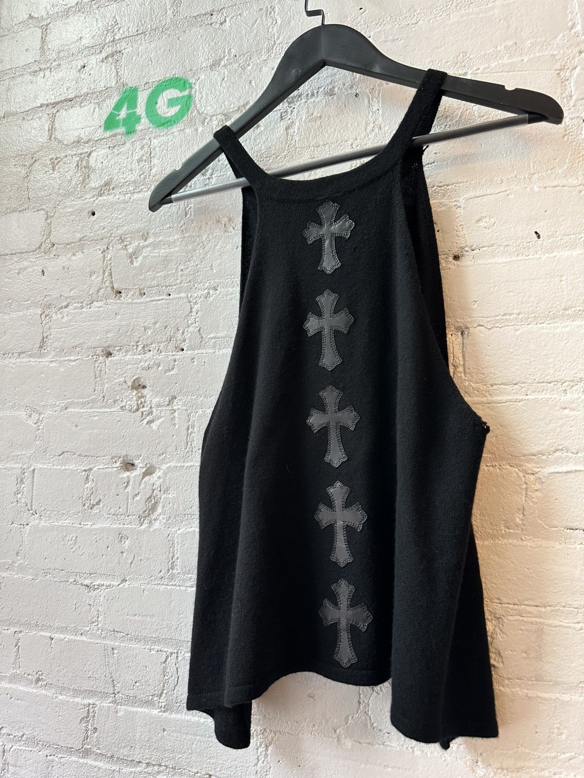 Chrome Hearts CHROME HEARTS CASHMERE PATCH TANK TOP Size US L / EU 52-54 / 3 - 3 Thumbnail