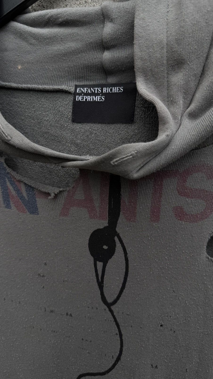 Enfants Riches Deprimes ERD FORGET TO ANSWER SHRUNKEN LIGHT WEIGHT HOODIE!! RARE!! Size US XXL / EU 58 / 5 - 6 Thumbnail