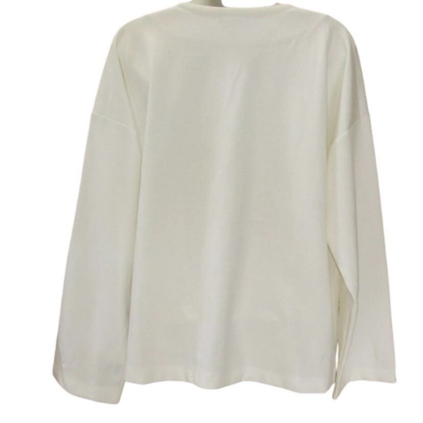 Eileen Fisher Eileen Fisher Flex Tencel Ponte Ivory Zip Jacket M Pockets Size M / US 6-8 / IT 42-44 - 2 Thumbnail