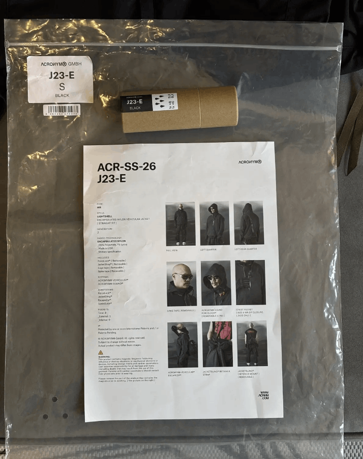 Acronym J23-E Acronym Jacket | Grailed