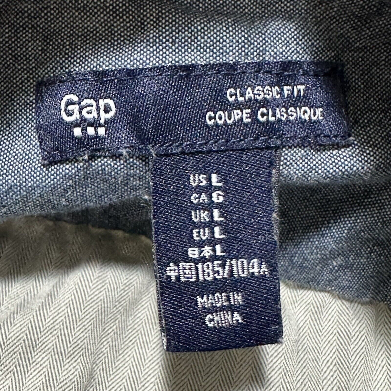 Gap GAP Large Green Classic Fit Button Down Shirt 100% Cotton Size US L / EU 52-54 / 3 - 4 Thumbnail
