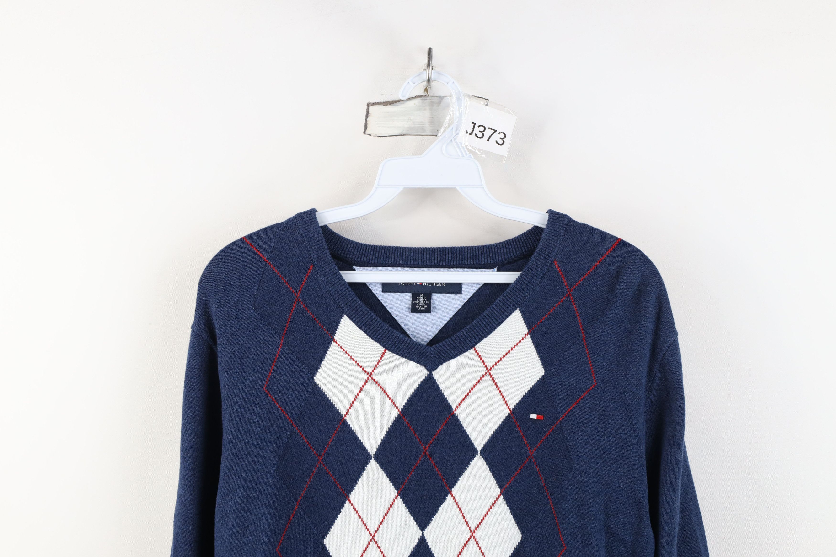 Tommy Hilfiger Vintage Y2K Tommy Hilfiger Lightweight Diamond Knit Sweater Size US M / EU 48-50 / 2 - 2 Thumbnail
