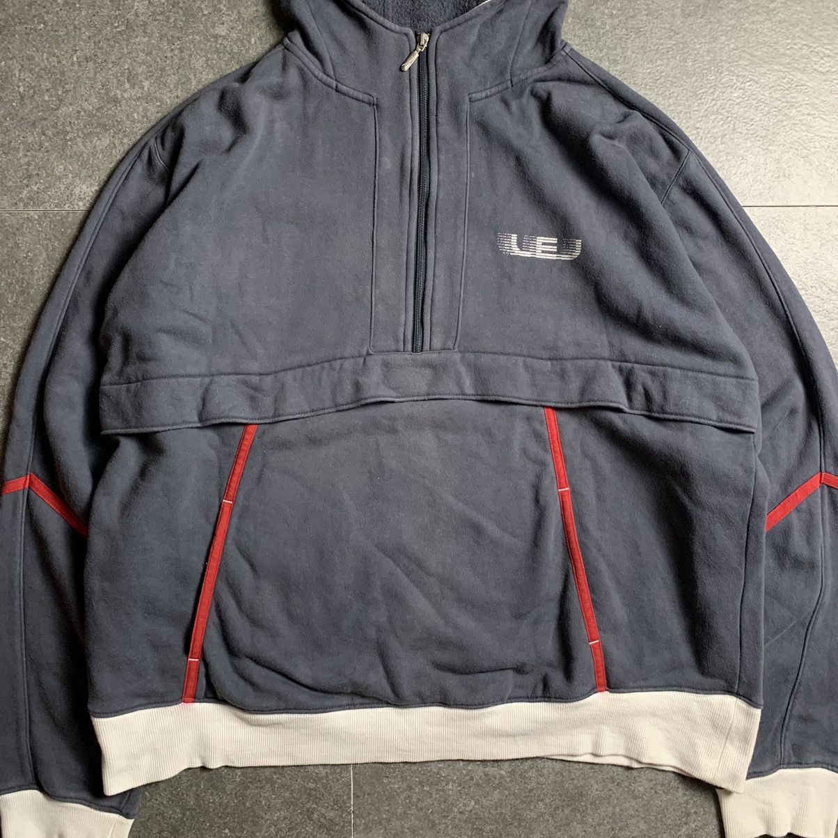 Levi's 2000s Levi’s Enginereed Jeans 1/4 Zip Hoodie Big Logo Size US L / EU 52-54 / 3 - 11 Thumbnail